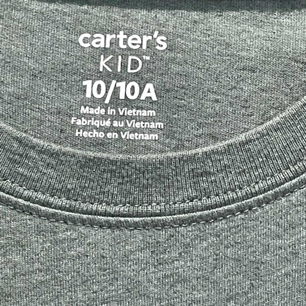 Carter’s Long Sleeve Shirt Size 10 10A Dinosaur Shade of Green Glow in the Dark